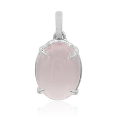 Ciondolo in argento con Quarzo Rosa