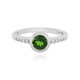 Anello in argento con Diopside Russo