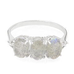 Anello in argento con Labradorite