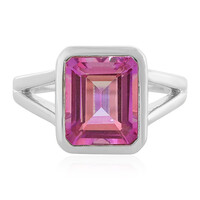 Anello in argento con Topazio Anniversario
