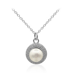 Collana in argento con Perla di Acqua Dolce