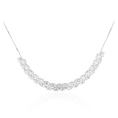 Collana in argento con Topazio Bianco
