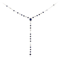 Collana in oro con Zaffiro Ceylon Blu (CIRARI)