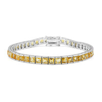Bracciale in argento con Citrino