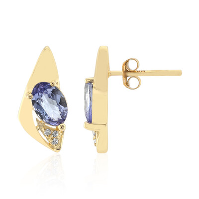 Orecchini in oro con Tanzanite (non riscaldata)