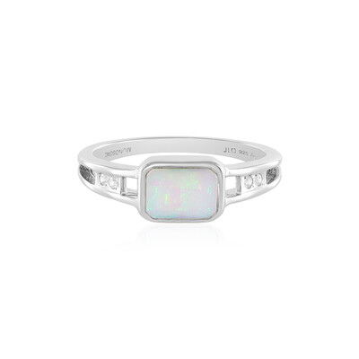 Anello in argento con Opale di Welo (MONOSONO COLLECTION)