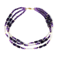 Collana in argento con Ametista (Riya)