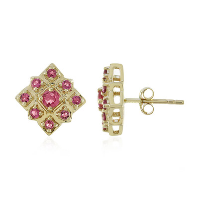 Orecchini in oro con Tormalina Rosa (Adela Gold)