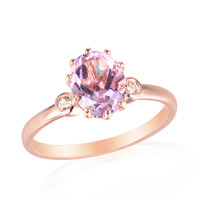 Anello in argento con Ametista Rose de France