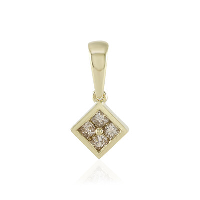 Ciondolo in oro con Diamante Cioccolato I2