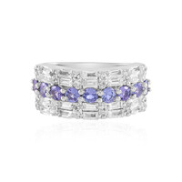 Anello in argento con Tanzanite