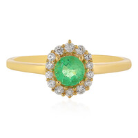 Anello in oro con Smeraldo Colombiano