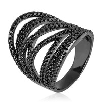 Anello in argento con Spinello Nero