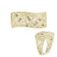 Anello in oro con Diamante Champagne I2 (Ornaments by de Melo)