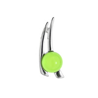Ciondolo in argento con Ambra Verde Colombiana