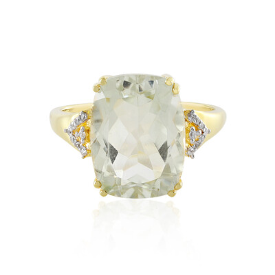 Anello in argento con Ametista Verde