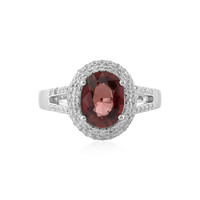 Anello in argento con Zircone Rosa