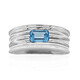 Anello in argento con Topazio Blu Svizzero (TPC)