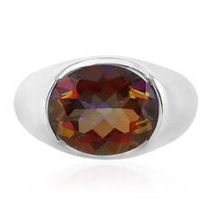 Anello in argento con Topazio Mistico Siena