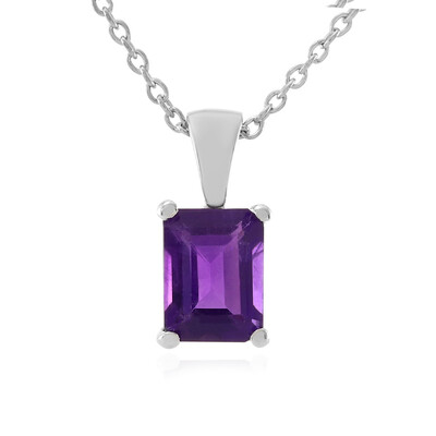 Collana in argento con Ametista Zambiana