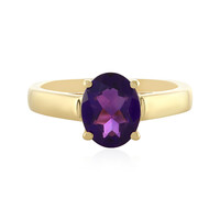 Anello in argento con Ametista Zambiana