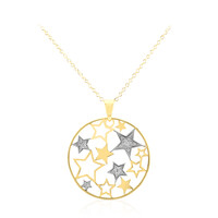 Collana in argento con Diamante I3 (I)