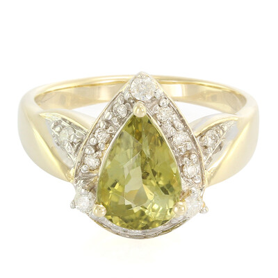 Anello in oro con Tormalina Cuprian