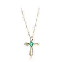 Collana in oro con Smeraldo Zambia (CIRARI)