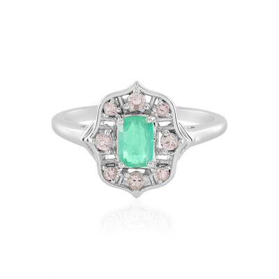 Anello in argento con Smeraldo Russo