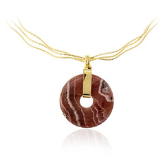 Collana in argento con Rodocrosite