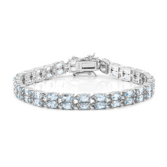 Bracciale in argento con Topazio Blu Cielo