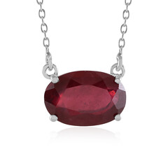 Collana in argento con Rubino del Madagascar (de Melo)