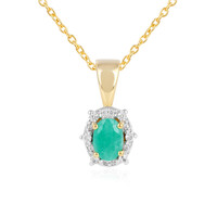 Collana in argento con Smeraldo Brasiliano