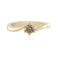 Anello in oro con Diamante Cioccolato I2