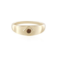 Anello in oro con Diamante Cioccolato I2