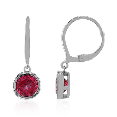 Orecchini in argento con Topazio Rosa