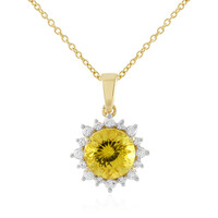 Collana in argento con Apatite Dorata