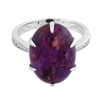 Anello in argento con Turchese Kingman Mohave Porpora