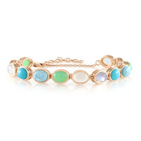 Bracciale in argento con Pietra di Luna Blu (KM by Juwelo)