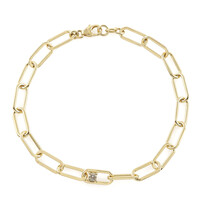 Bracciale in argento con Diamante Champagne VS1