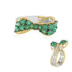 Anello in argento con Smeraldo Zambia (Gems en Vogue)