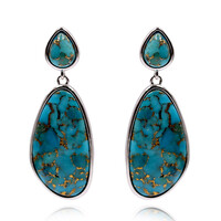 Orecchini in argento con Turchese Ramato Blu (Faszination Türkis)