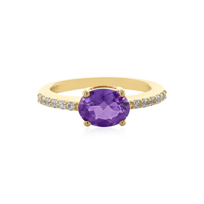 Anello in argento con Ametista Siberiana