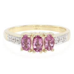 Anello in oro con Tormalina Rosa Cuprian