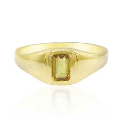 Anello in oro con Zaffiro Giallo Ban Ka Cha