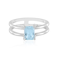 Anello in argento con Topazio Blu Cielo