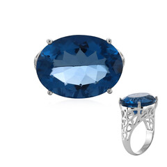 Anello in argento con Fluorite Cangiante