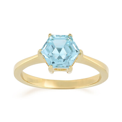 Anello in argento con Topazio Blu Cielo