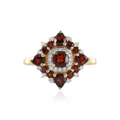 Anello in argento con Granato Mozambico