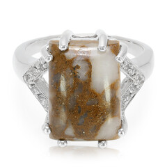 Anello in argento con Quarzo Dinosauro
